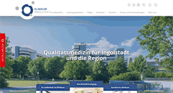 Desktop Screenshot of klinikum-ingolstadt.de